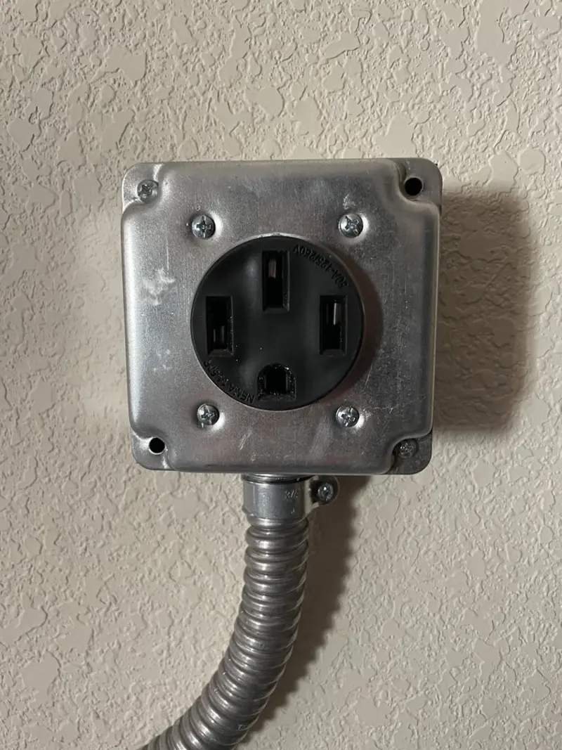 NEMA 14-50 outlet installed for Electrical Panel Upgrade in Xenia